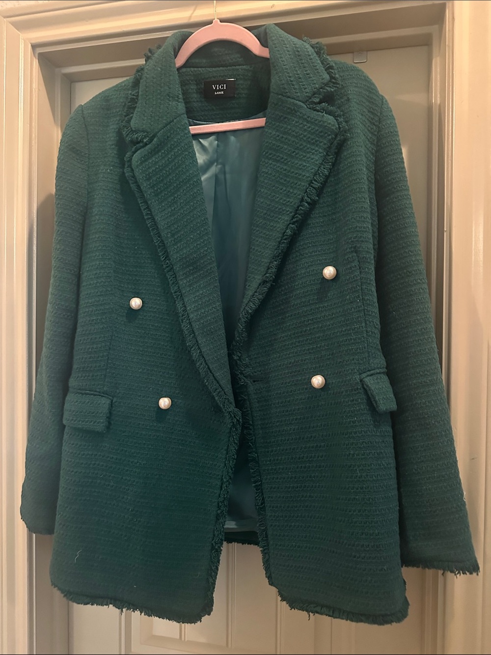 Dark Green Oversized Blazer